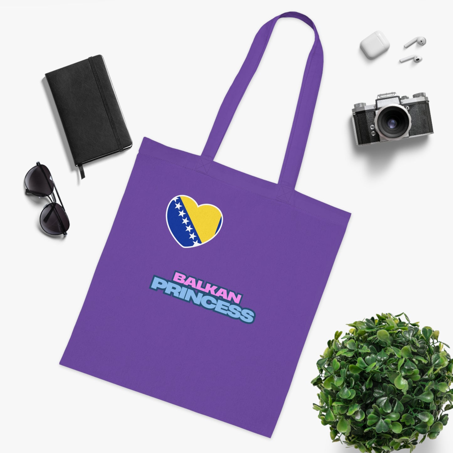 Bosnia&Herzegovina Cotton Tote Bag - Stylish Eco-Friendly Shopping & Everyday Use