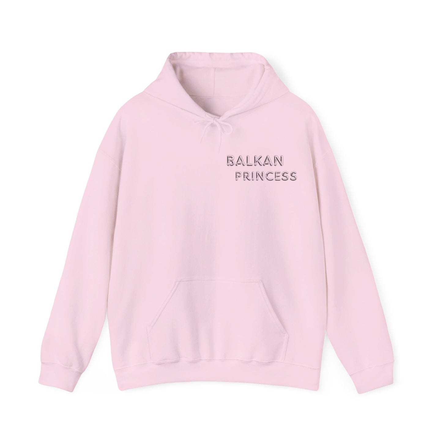 Hooded Sweatshirt - Balkan Princess Logo with Serbian Flag