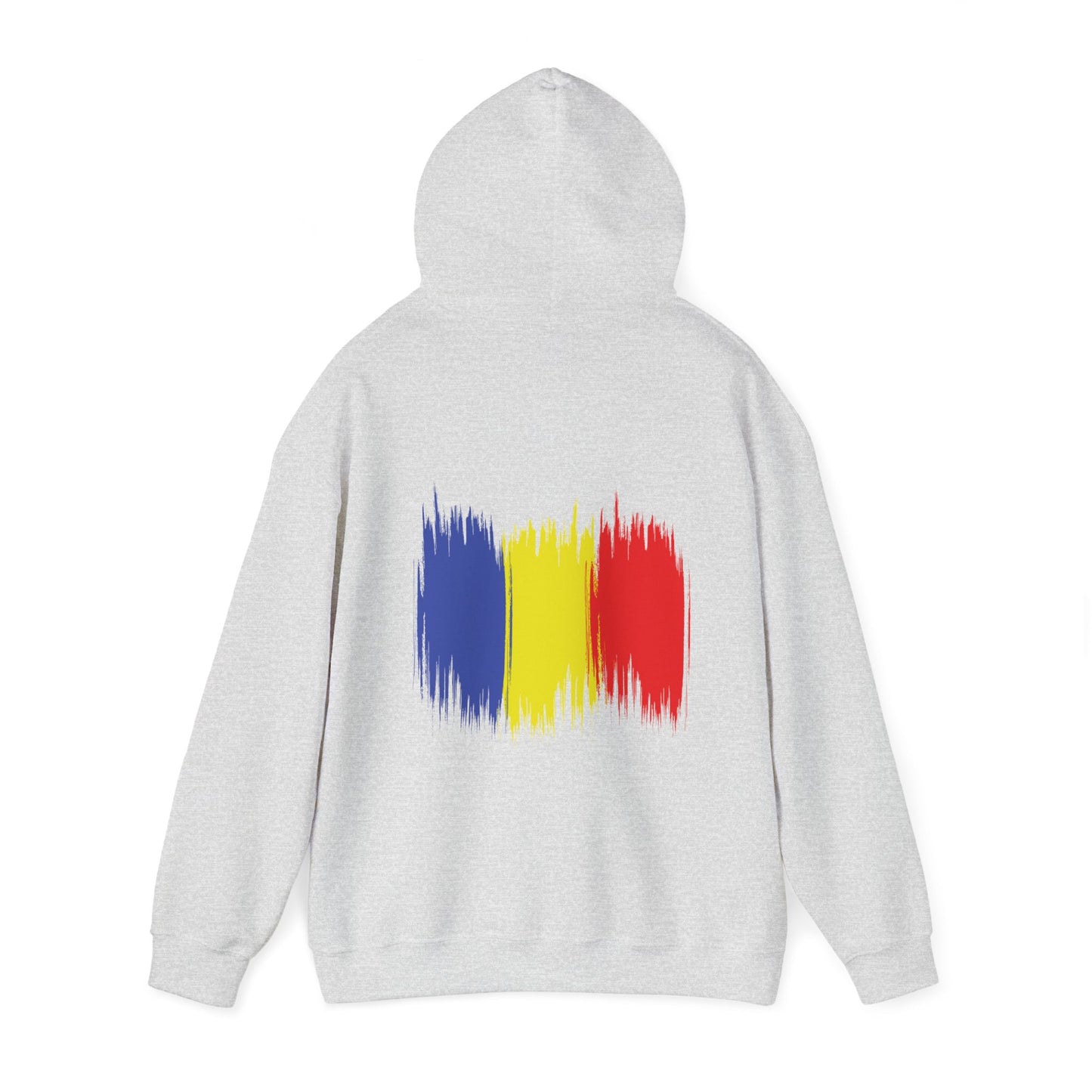 Hooded Sweatshirt with Balkan Princess Logo and Romanian Flag Design