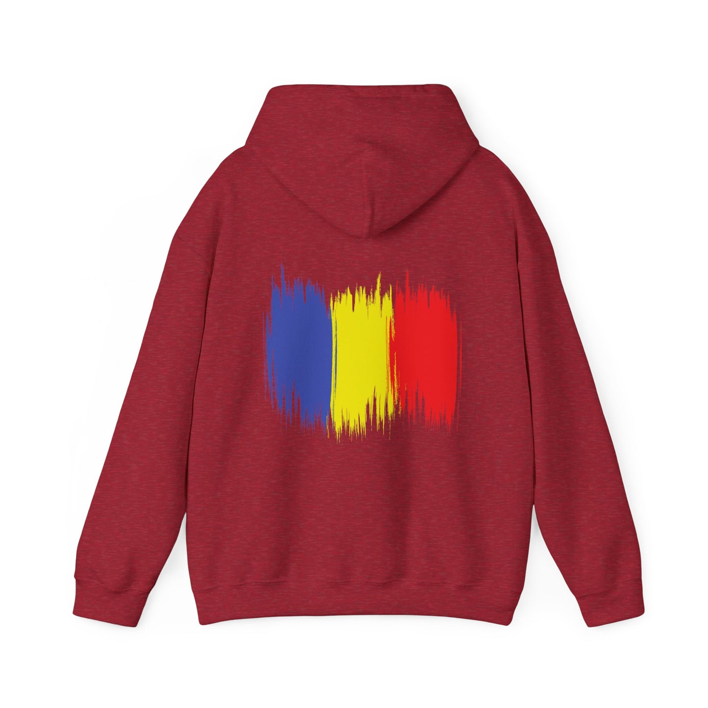 Hooded Sweatshirt with Balkan Princess Logo and Romanian Flag Design