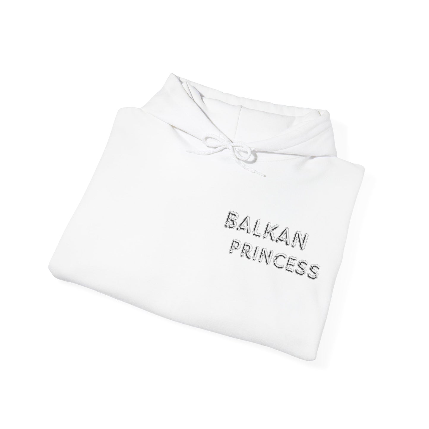 Hooded Sweatshirt - Balkan Princess Logo with Serbian Flag