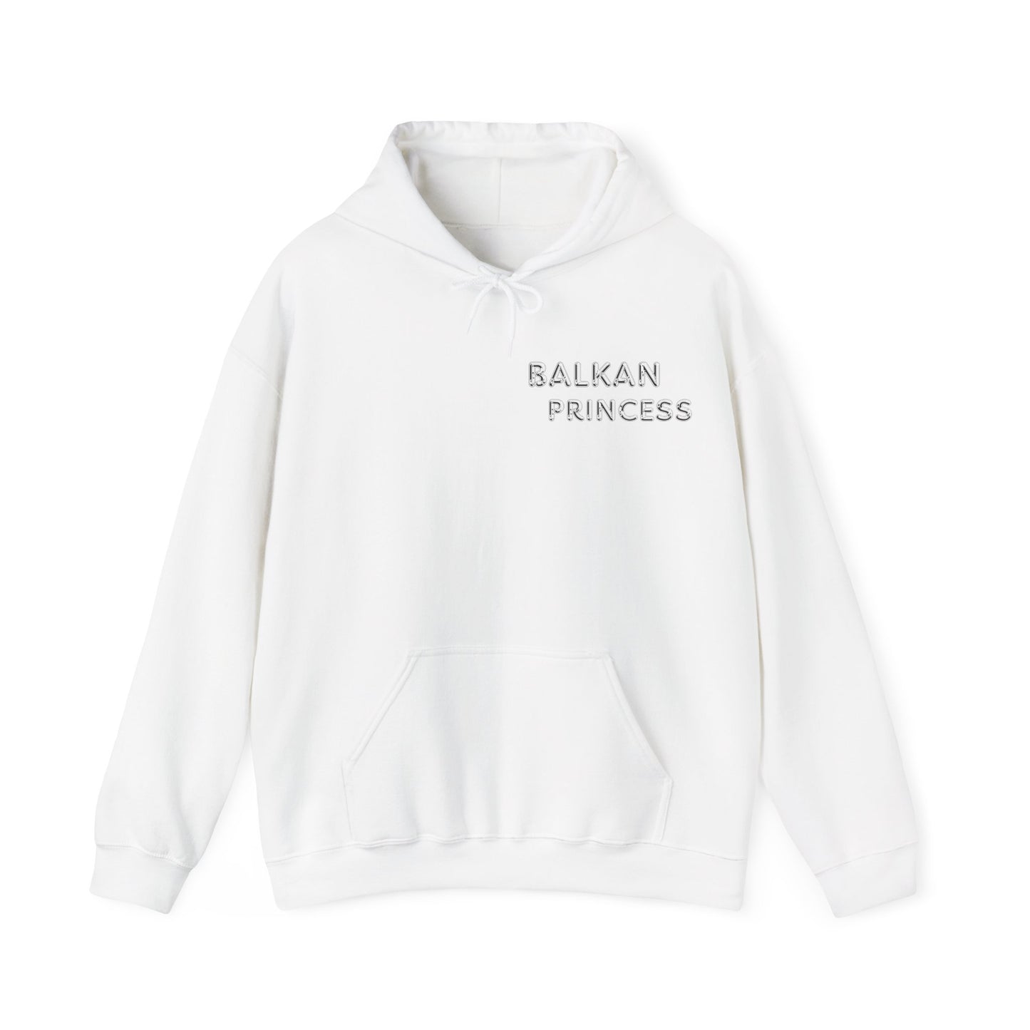 Hooded Sweatshirt - Balkan Princess Logo with Serbian Flag