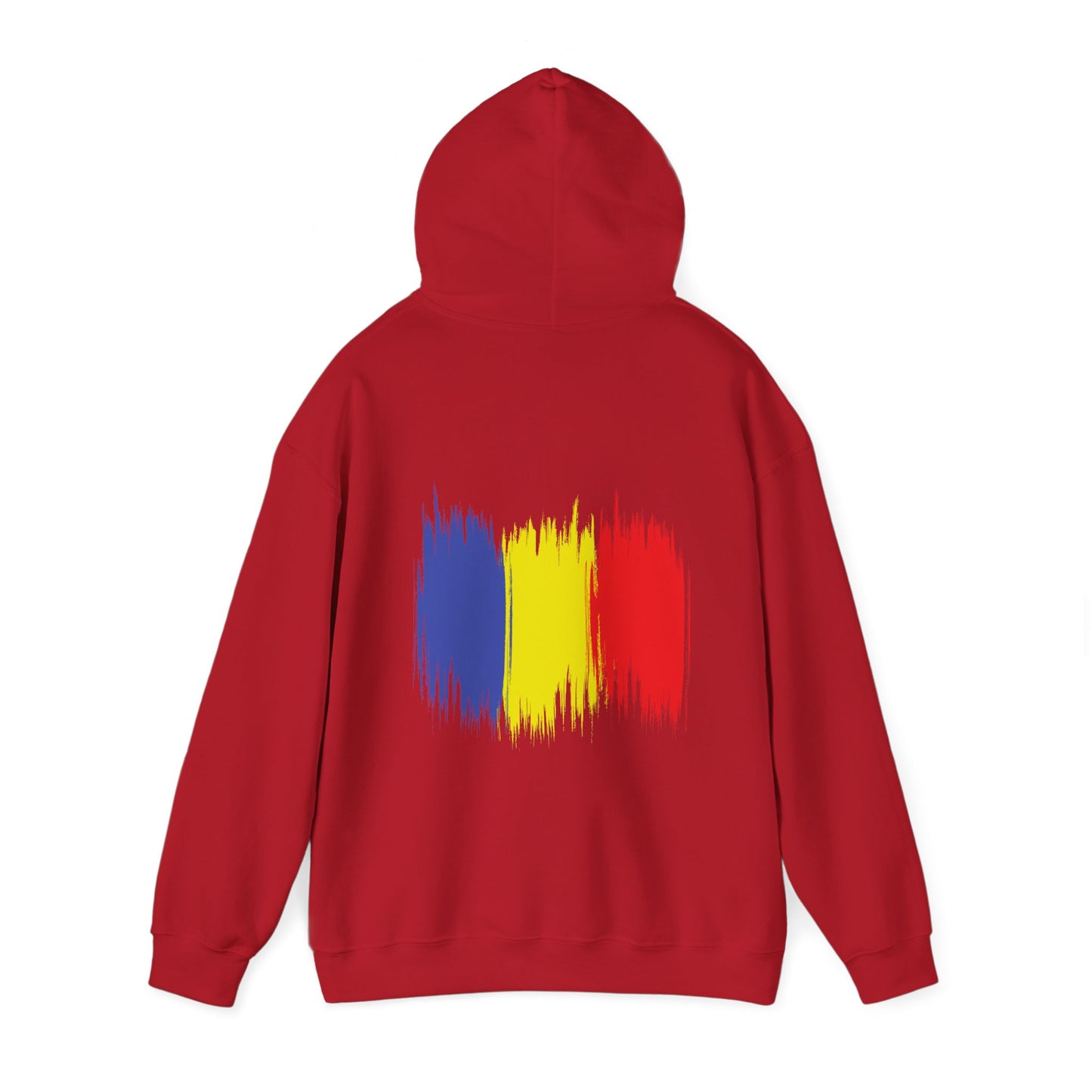 Hooded Sweatshirt with Balkan Princess Logo and Romanian Flag Design