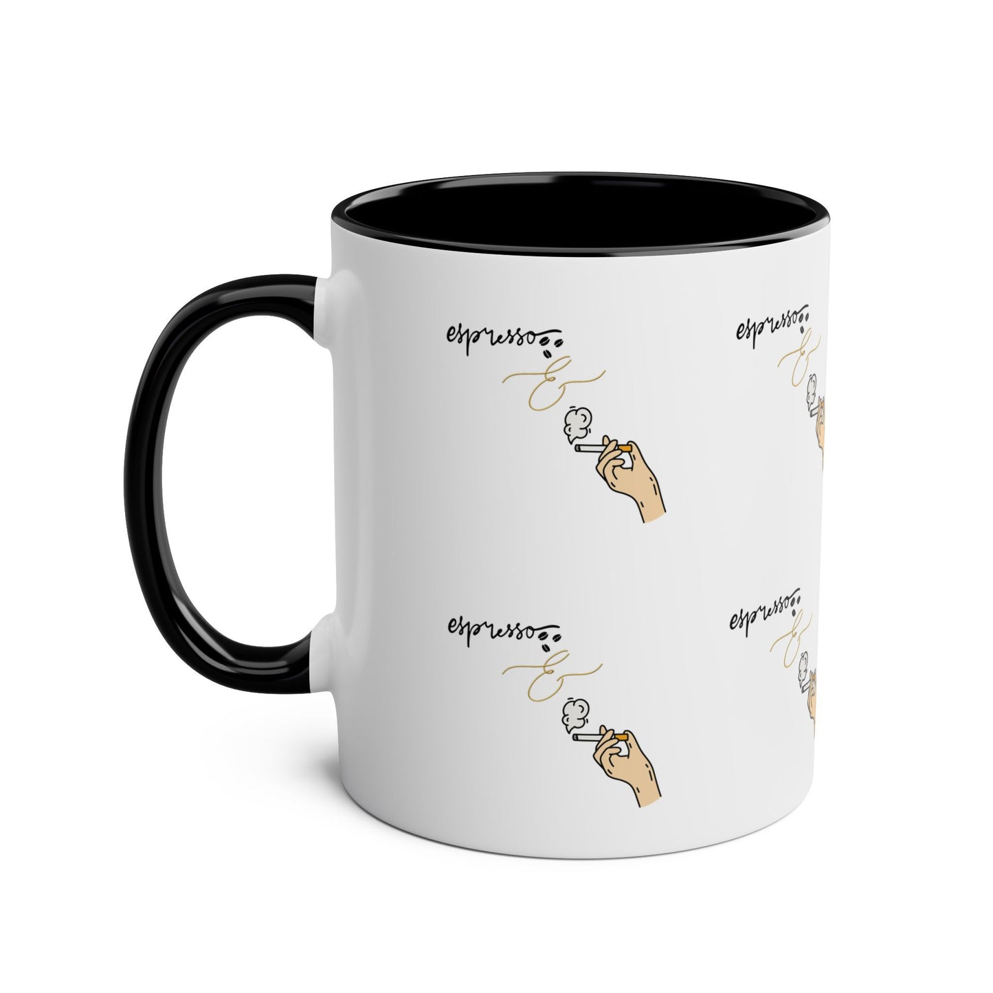 Chic Two-Tone Coffee Mug - Perfect Gift for Coffee Lovers & Unique Espresso Design