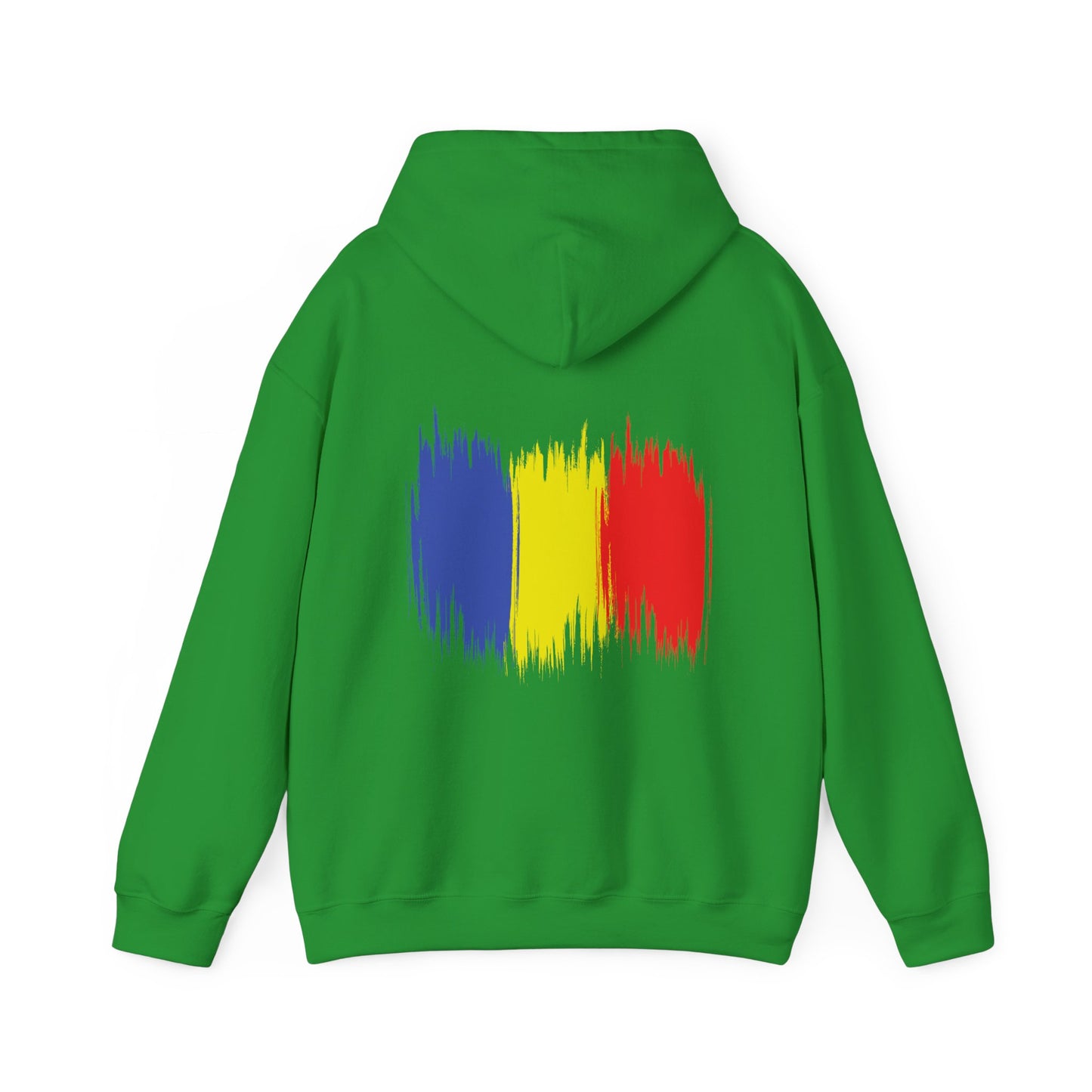 Hooded Sweatshirt with Balkan Princess Logo and Romanian Flag Design