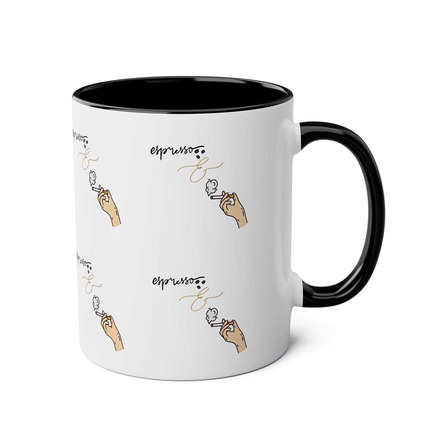 Chic Two-Tone Coffee Mug - Perfect Gift for Coffee Lovers & Unique Espresso Design