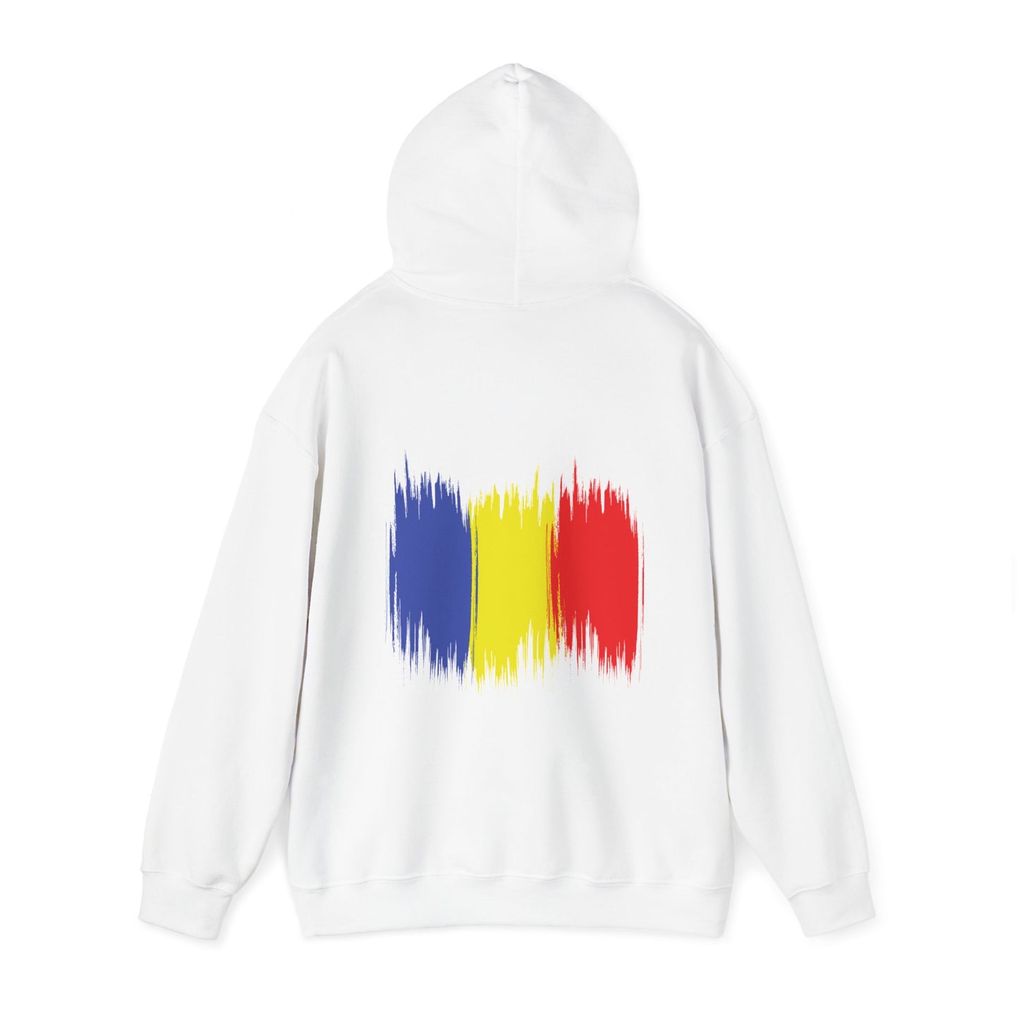 Hooded Sweatshirt with Balkan Princess Logo and Romanian Flag Design