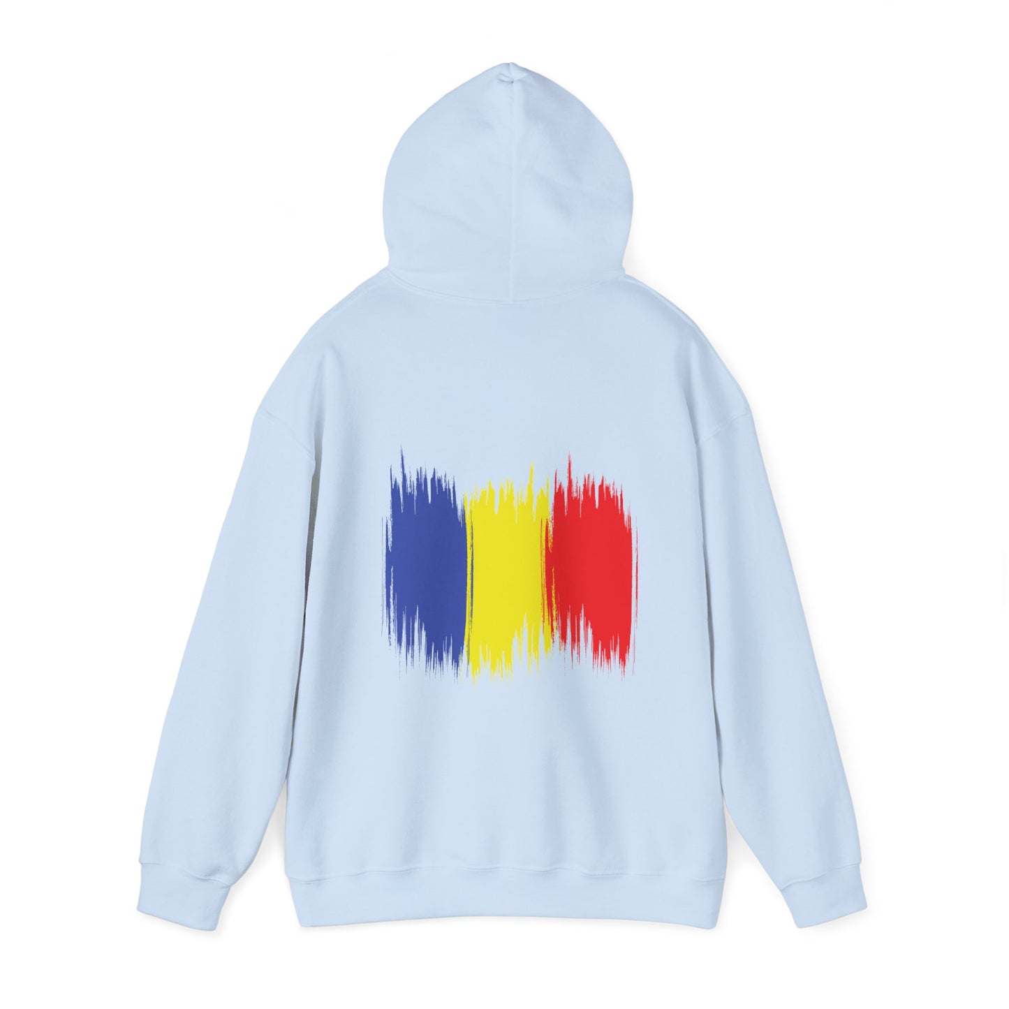 Hooded Sweatshirt with Balkan Princess Logo and Romanian Flag Design