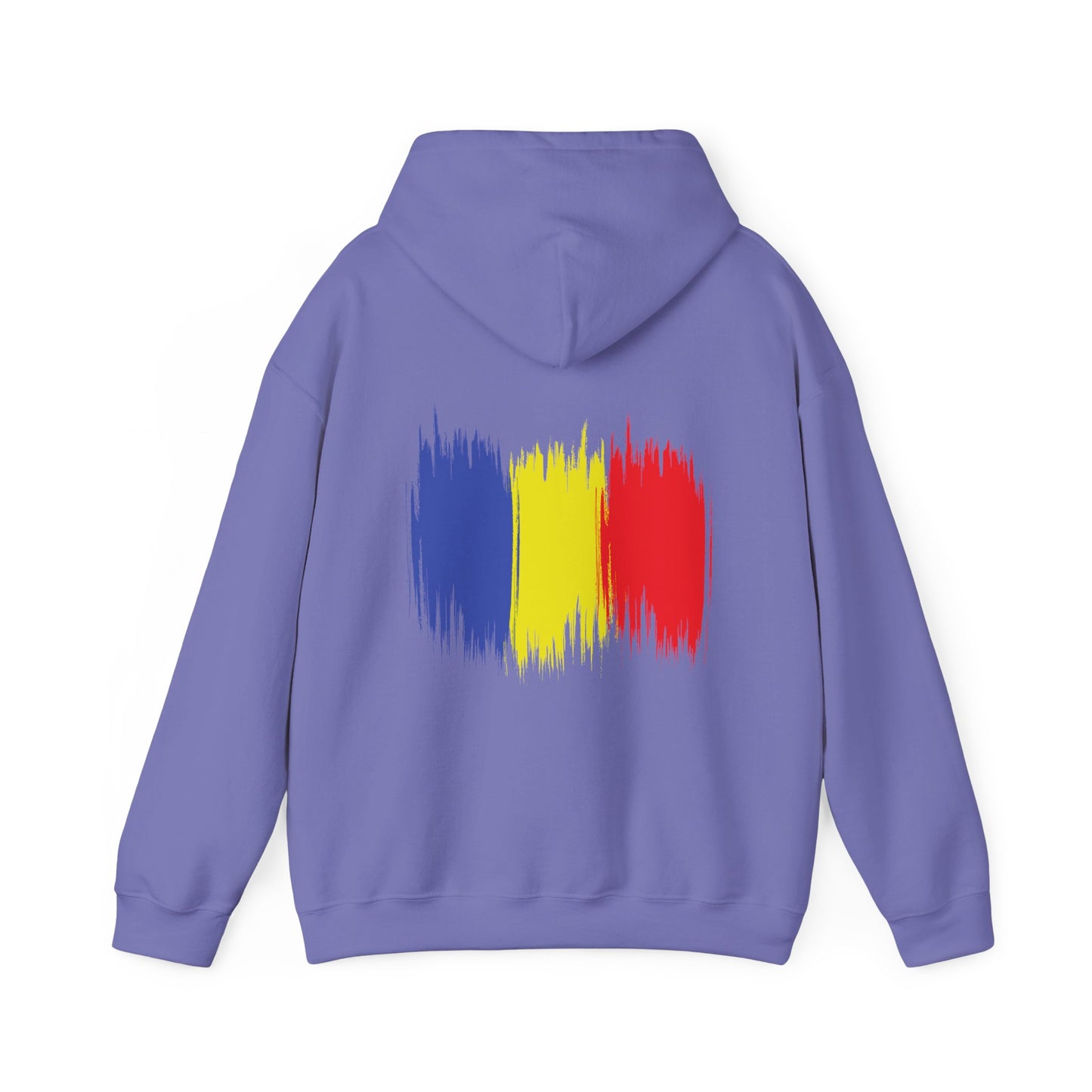 Hooded Sweatshirt with Balkan Princess Logo and Romanian Flag Design