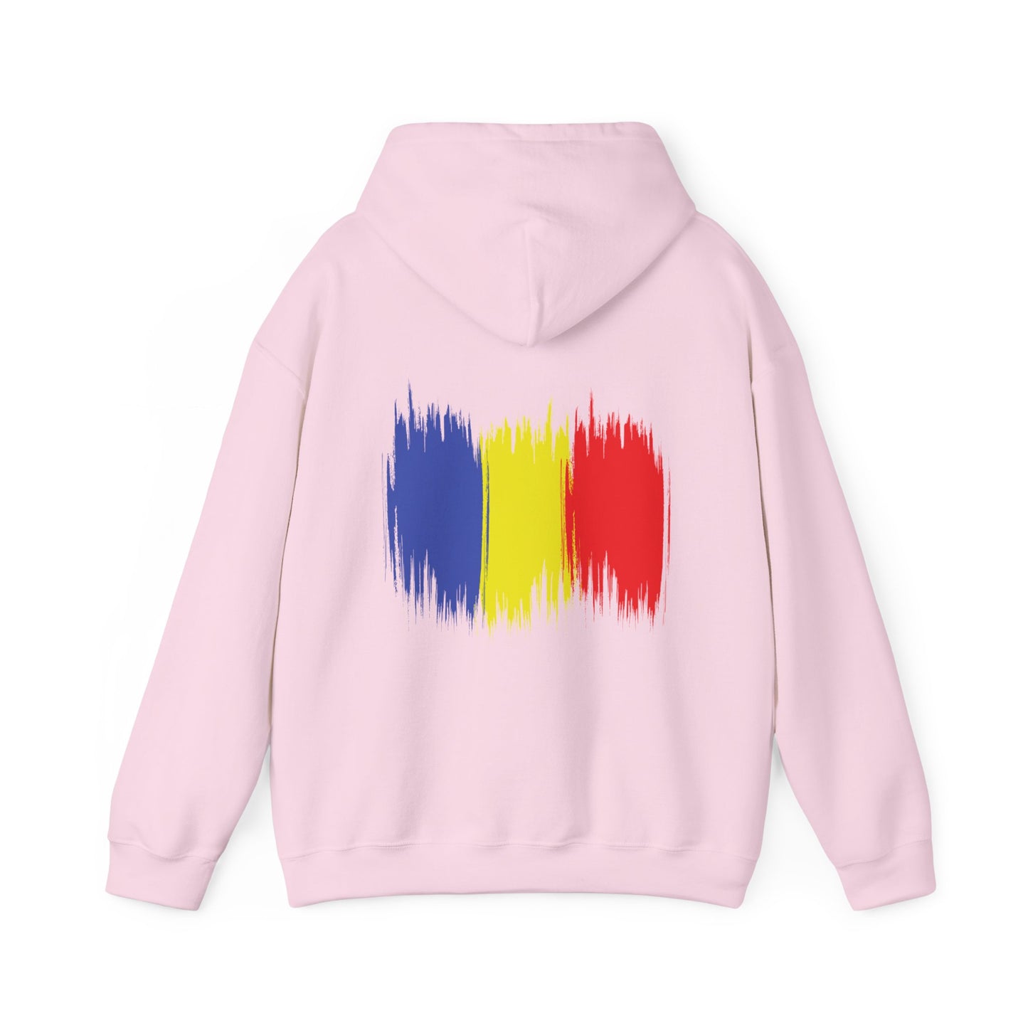 Hooded Sweatshirt with Balkan Princess Logo and Romanian Flag Design