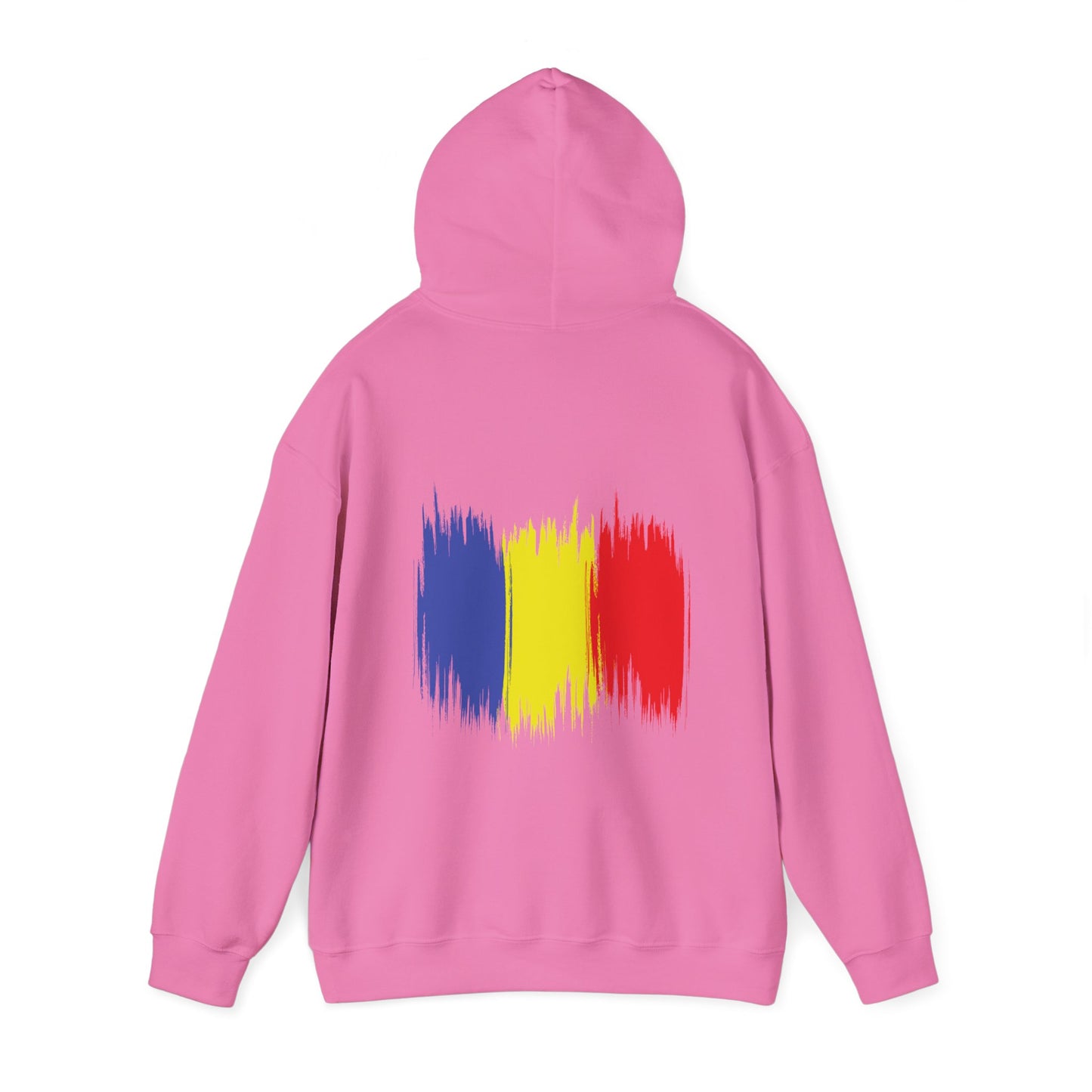 Hooded Sweatshirt with Balkan Princess Logo and Romanian Flag Design