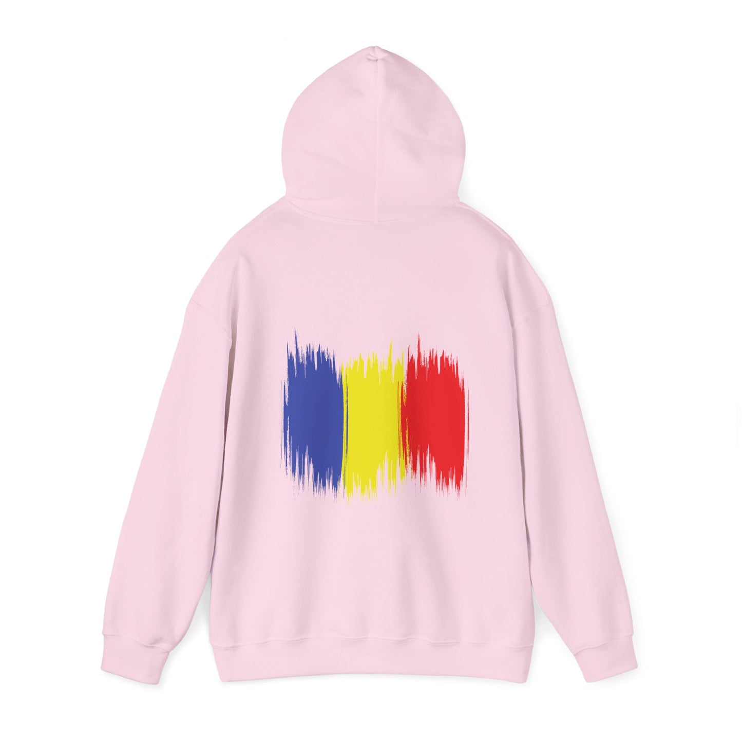 Hooded Sweatshirt with Balkan Princess Logo and Romanian Flag Design