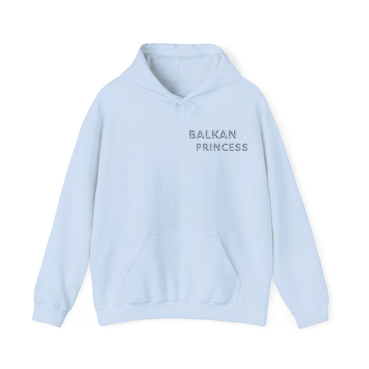 Hooded Sweatshirt - Balkan Princess Logo with Serbian Flag