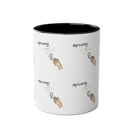 Chic Two-Tone Coffee Mug - Perfect Gift for Coffee Lovers & Unique Espresso Design