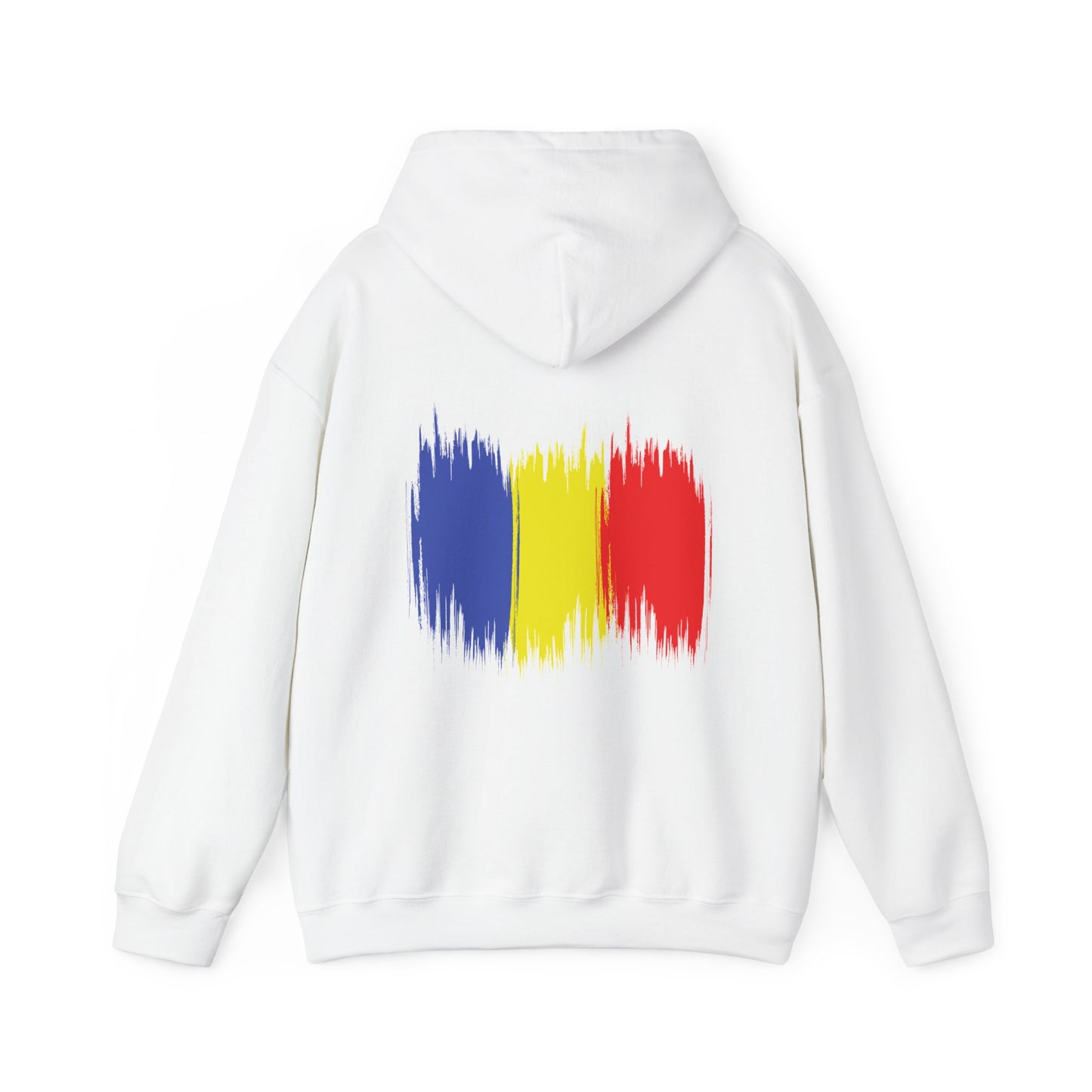 Hooded Sweatshirt with Balkan Princess Logo and Romanian Flag Design