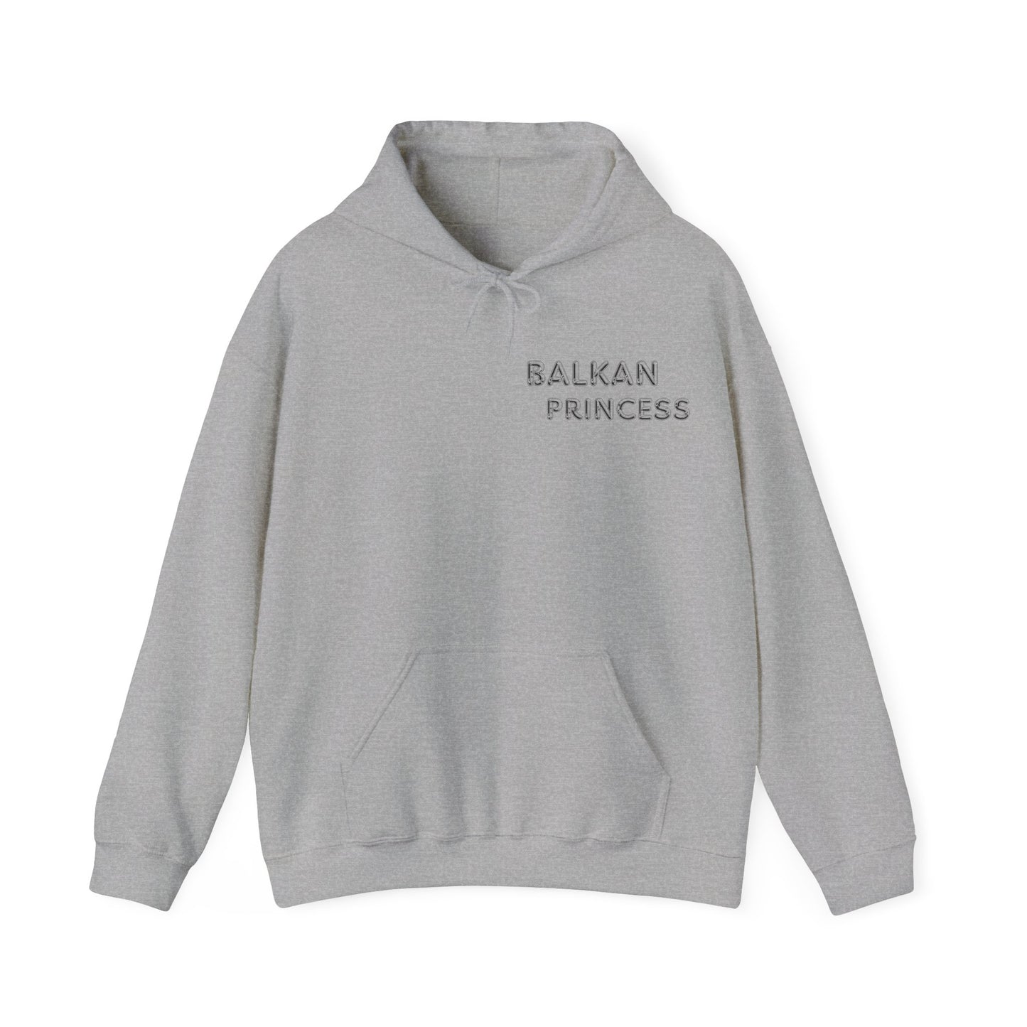 Hooded Sweatshirt - Balkan Princess Logo with Serbian Flag