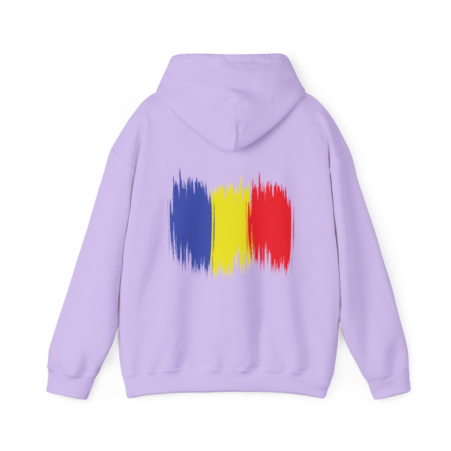 Hooded Sweatshirt with Balkan Princess Logo and Romanian Flag Design