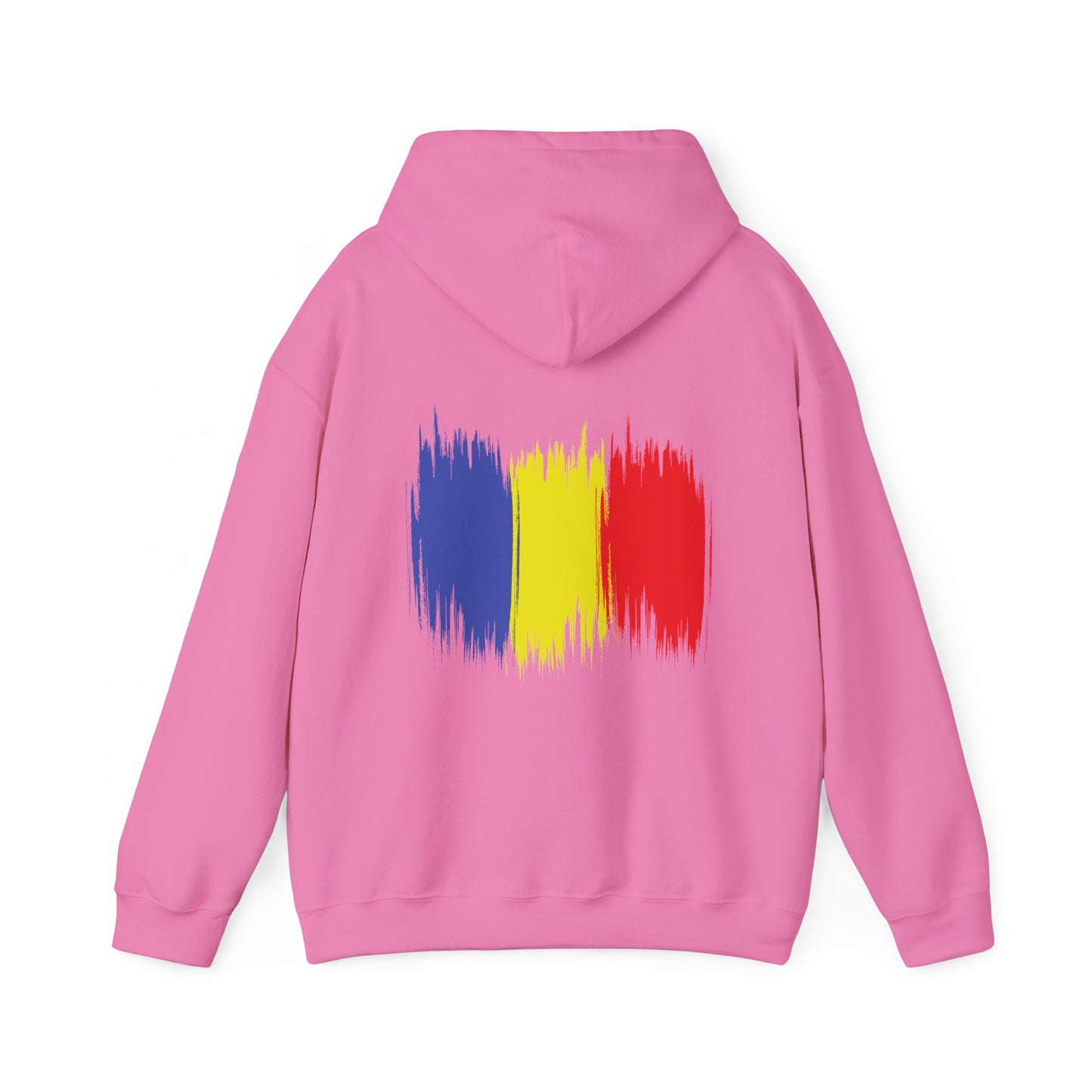 Hooded Sweatshirt with Balkan Princess Logo and Romanian Flag Design