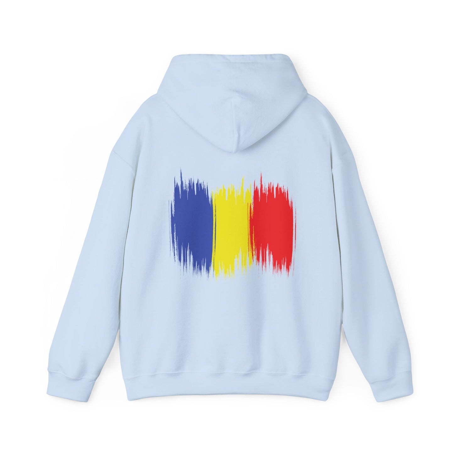 Hooded Sweatshirt with Balkan Princess Logo and Romanian Flag Design